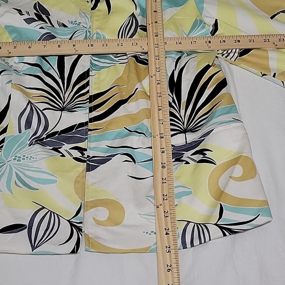 Vintage Nancy Bolen City Girl Blazer Jacket Floral Full Zip 3/4 Sleeve Women's L - Picture 10 of 11